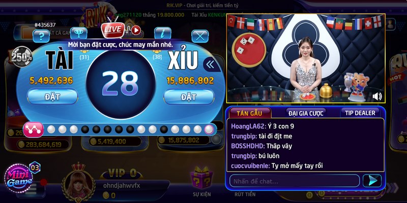 Tài xỉu livestream Rikvip: Siêu phẩm game đổi thưởng 2025 4 Anh em chọn số tiền phù hợp để đặt cược